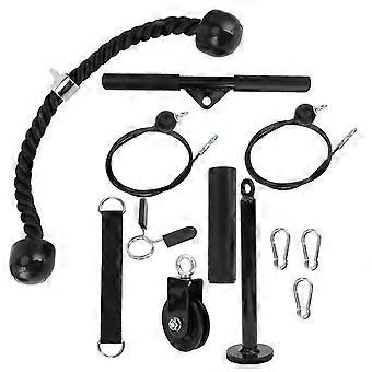DIY Fitness Equipment Set Pulley Bar Pull Strap Arm Power Triceps Strength Training