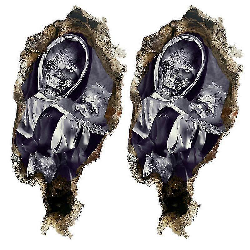 2pcs Halloween Zombie Stickers