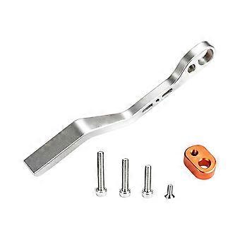 Chain Retention Guide for Road Bikes, Aluminum Alloy Bike Chain Catcher with Adjustable Slot and Clean Anodized Finish  Silver