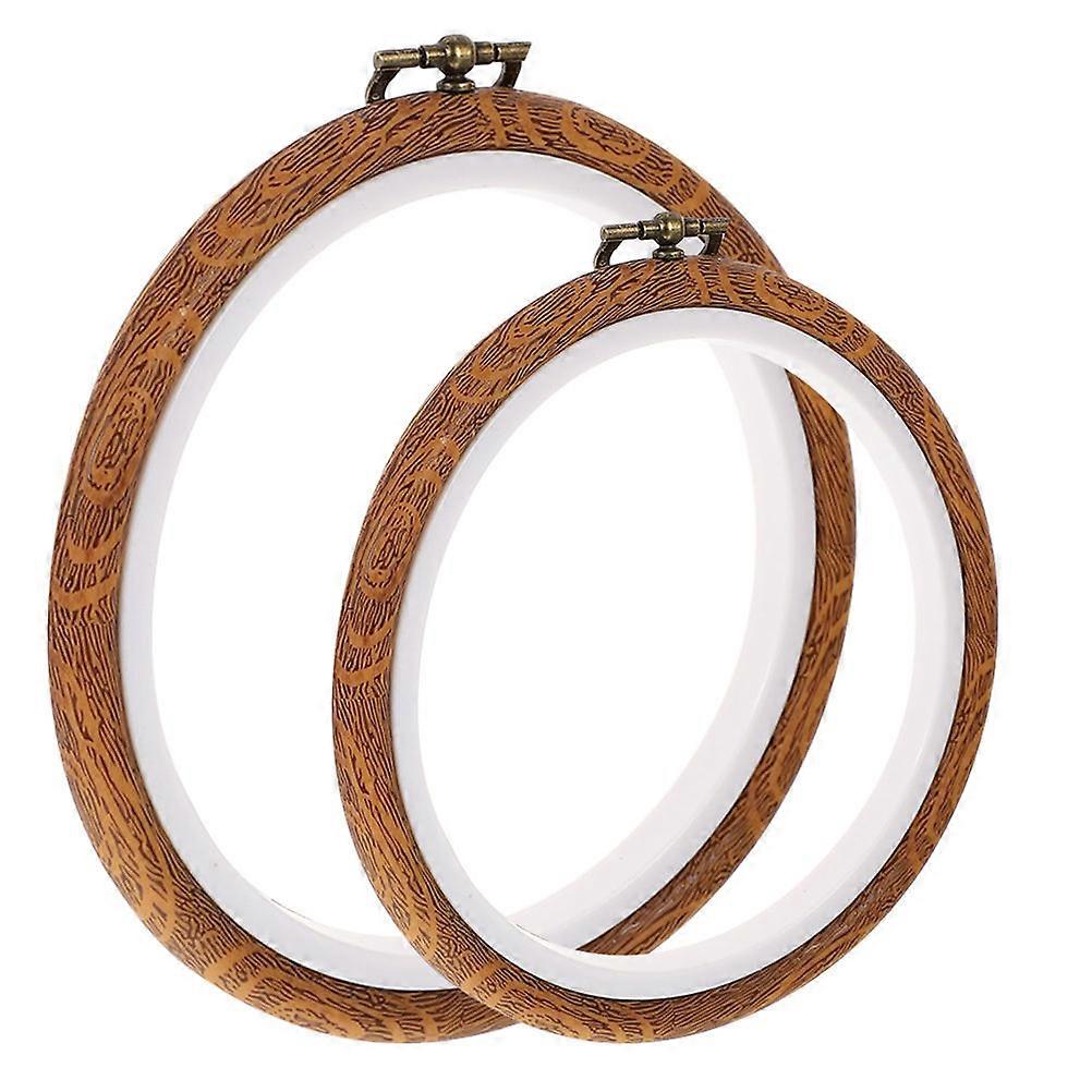 Embroidery Hoops Plastic Circles for Cross Stitch 2Pcs Assorted