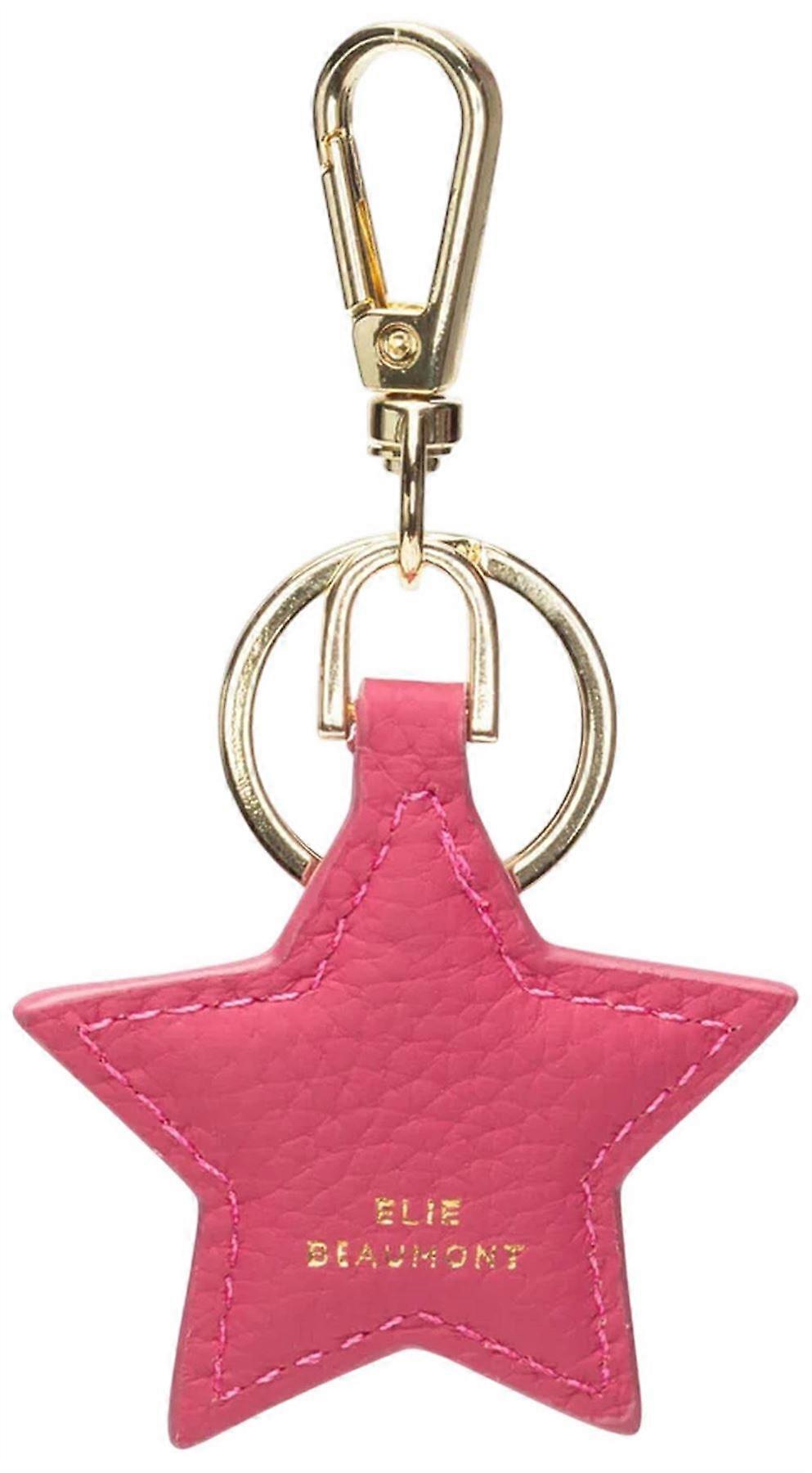 Elie Beaumont Star Keyring - Berry Pink