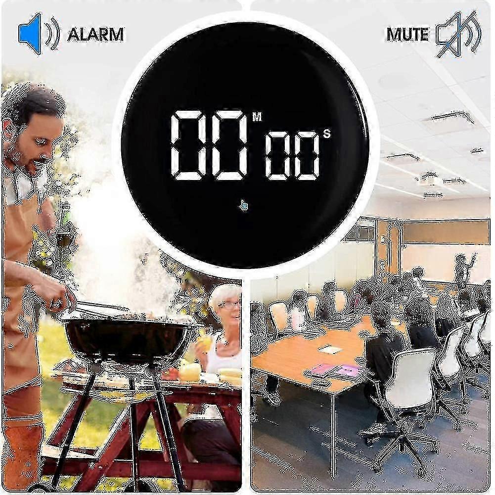 Rechargeable Kitchen ,magnetic Productivity Timer With Led Display,digital Classroom Visual Timer (-YUHAO