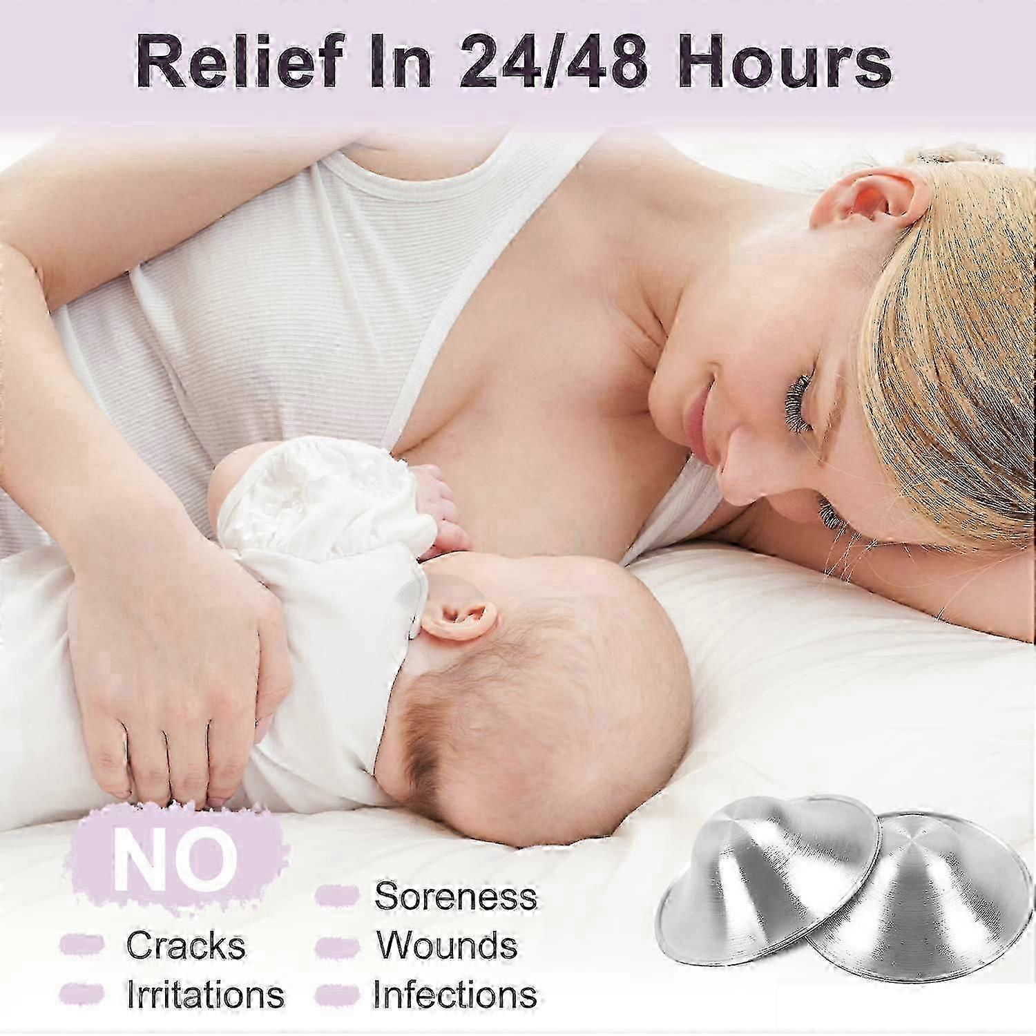 Pure Silver Nipple Protection Cups