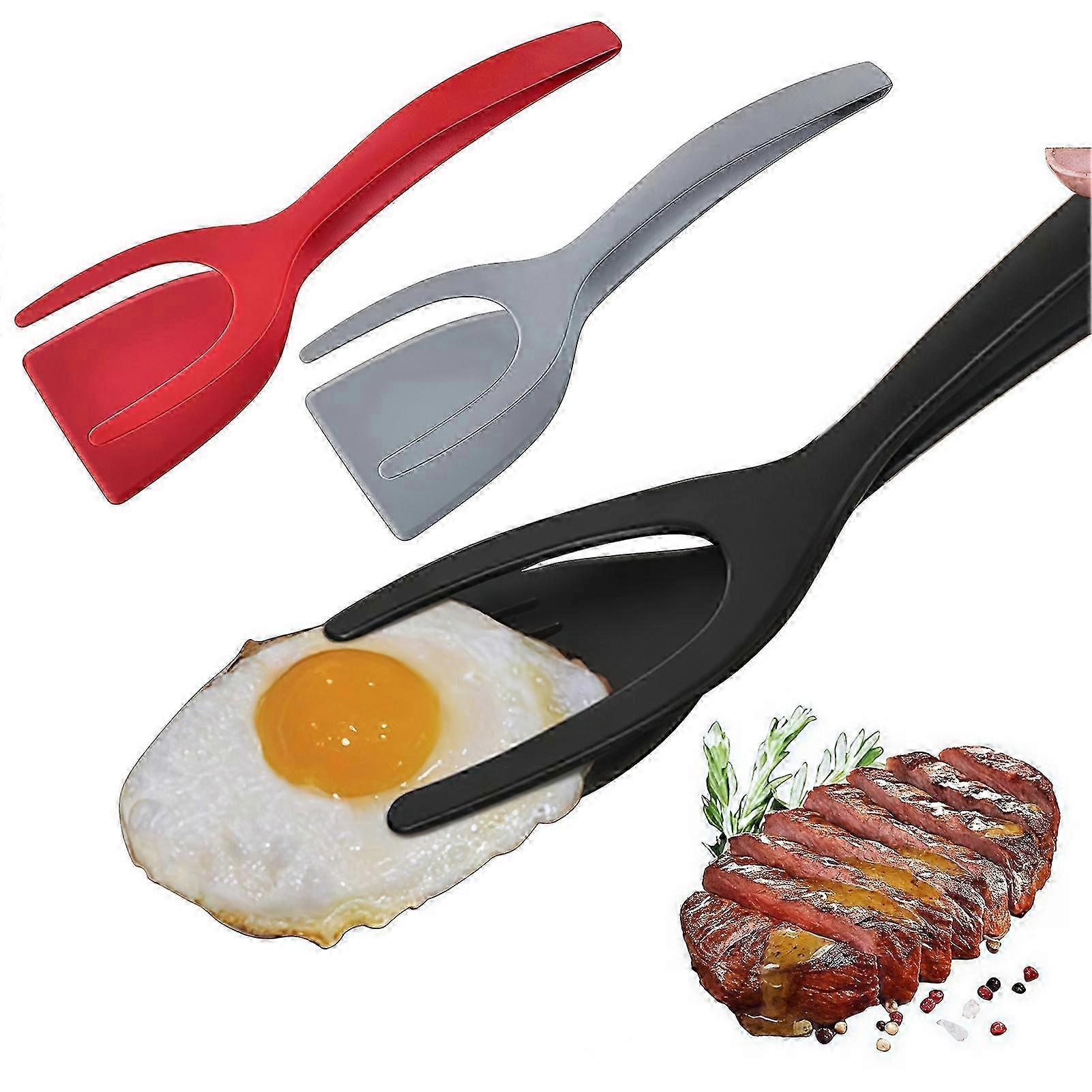 Double-Headed Nylon Spatula Tongs