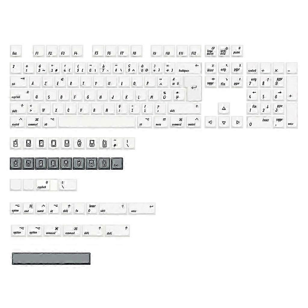 MAC XDA White PBT Keycap Set