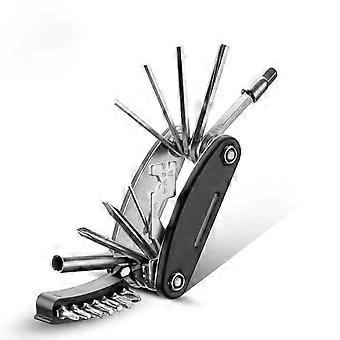 Ensemble d’outils de réparation de pneus de vélo de montagne multifonctionnel Portable Bicycle Combination Chain Remover GJ8002 YMQX)