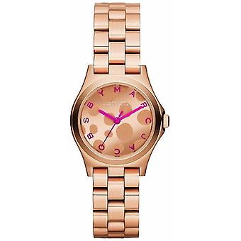 Marc door Marc Jacobs Henry Japanse Quartz analoge vrouw horloge met MBM3271 vergulde roestvrijstalen armband