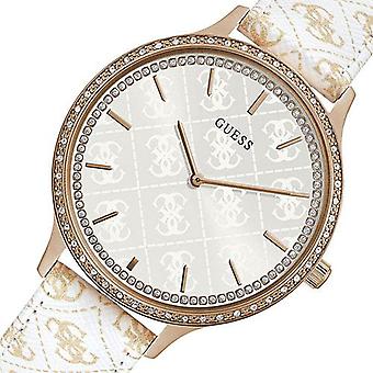 Guess watches ladies nouveau g Swiss Quartz Analog Woman Watch with Cowskin Bracelet W1229L3