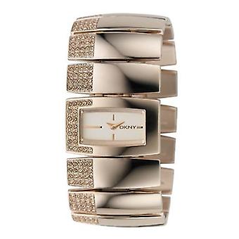 Dkny glitz Quartz Analog Woman Watch with Stainless Steel Bracelet Gold Plated NY4413