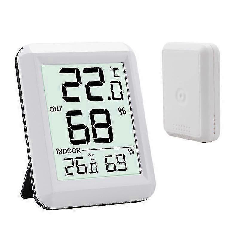 Dual-Sensor Wireless Thermometer Hygrometer