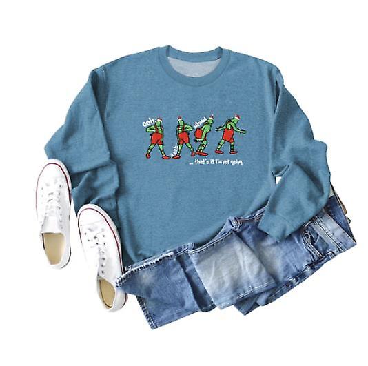 البلوز المرأة الخريف والشتاء أزياء متعة نمط الطباعة قمم المرأة الجديدة عارضة فضفاضة جولة الرقبة طويلة الأكمام في الهواء الطلق قميص من النوع الثقيل