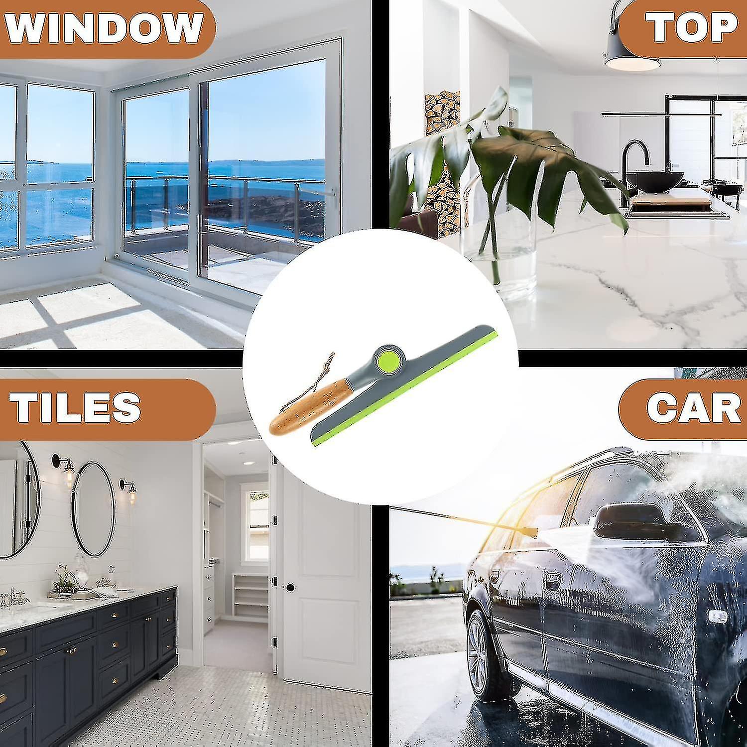 Window Cleaner Tool Window Squeegee For Homes Hotels - Foldable For Easy Storage