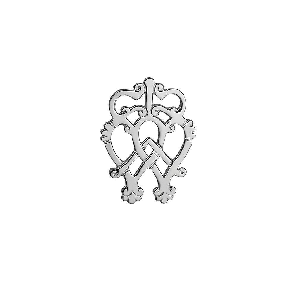Silver 27x37mm Luckenbooth Brooch