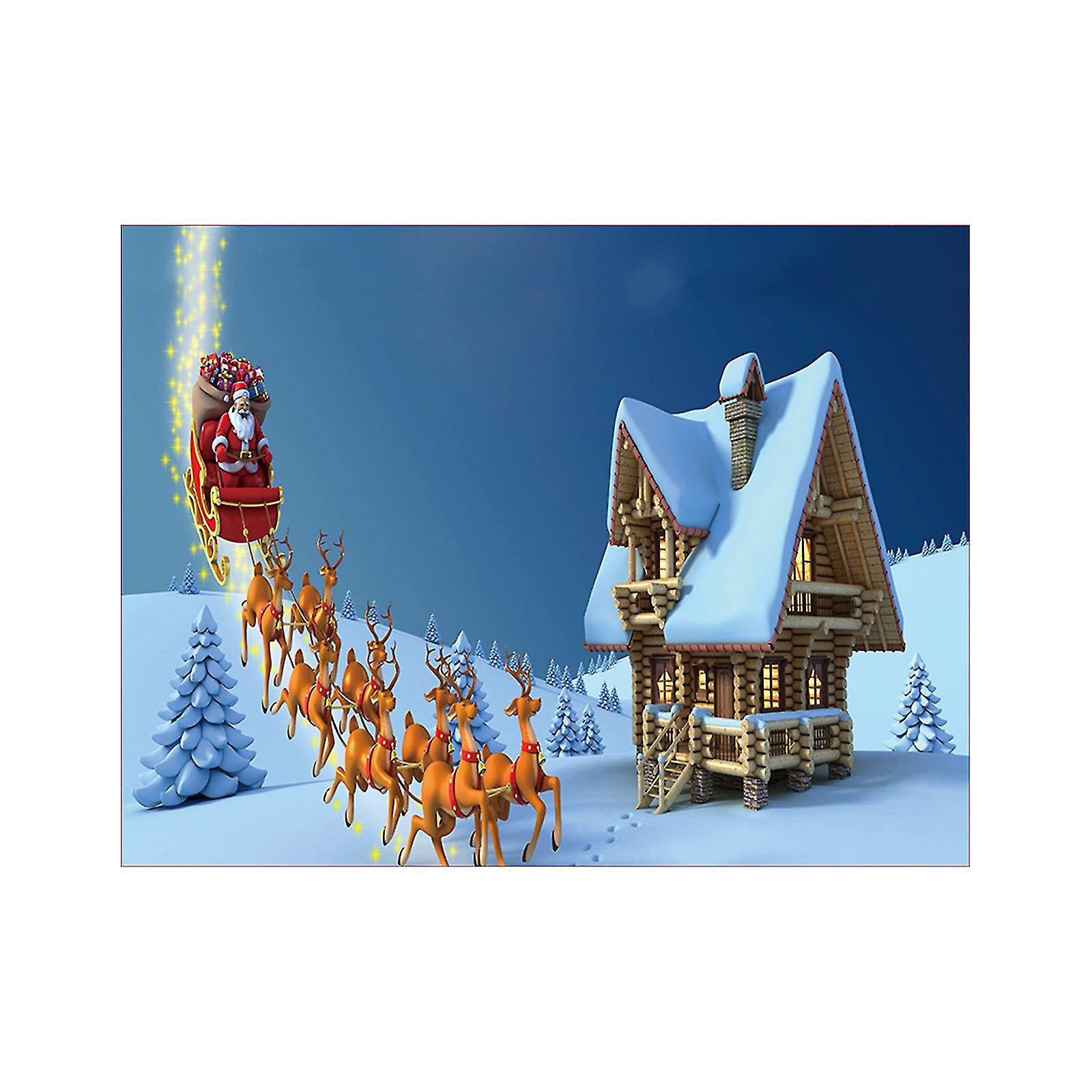 Saisonale & Feiertagsdekorationen Garagentor-Weihnachtsdekorationen, 613ft Weihnachtsthema Garagentor-Banner, große Weihnachts-Garagentorabdeckung Q