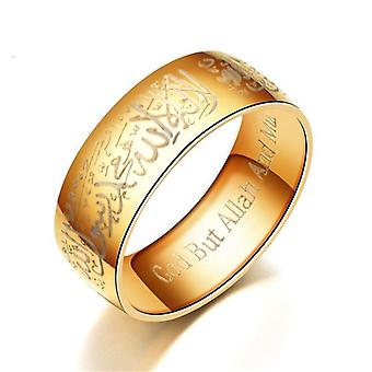 Draaibare ring van roestvrij staal met een draaien