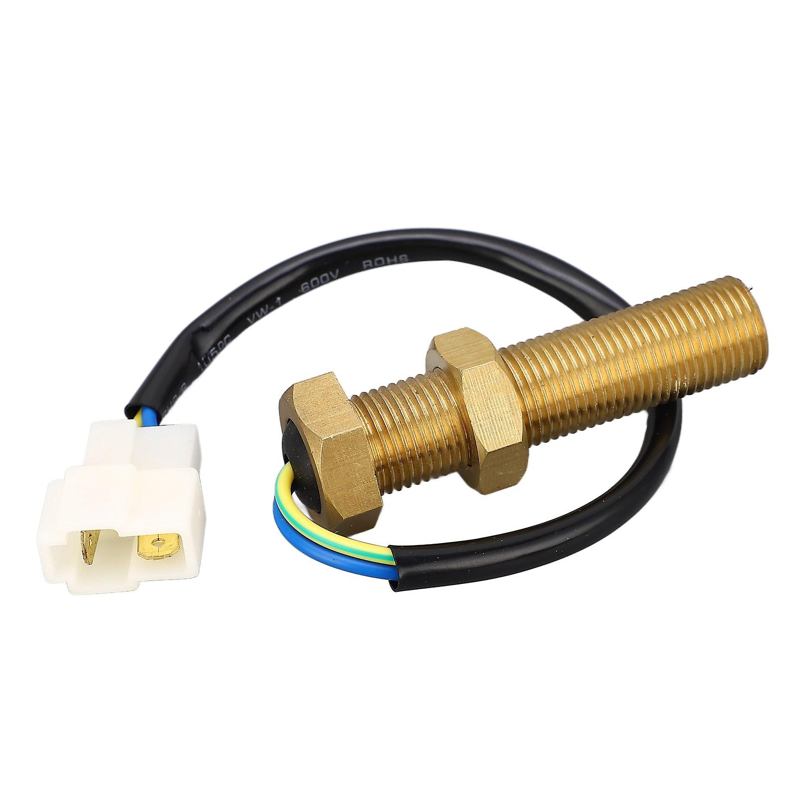 Magnetic Rotate Speed Sensor M16x1.5 IP44 High Sensitivity Brass RPM Speed Transducer for Generator 50V