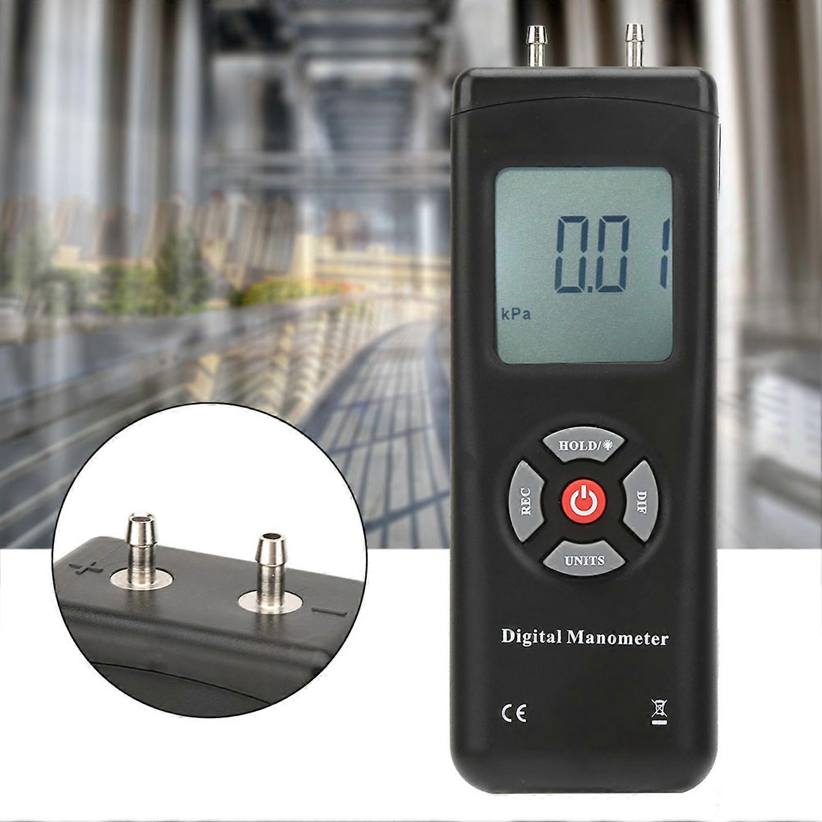 TL100 Digital Differential Pressure Gauge Portable Differential Pressure Gauge
