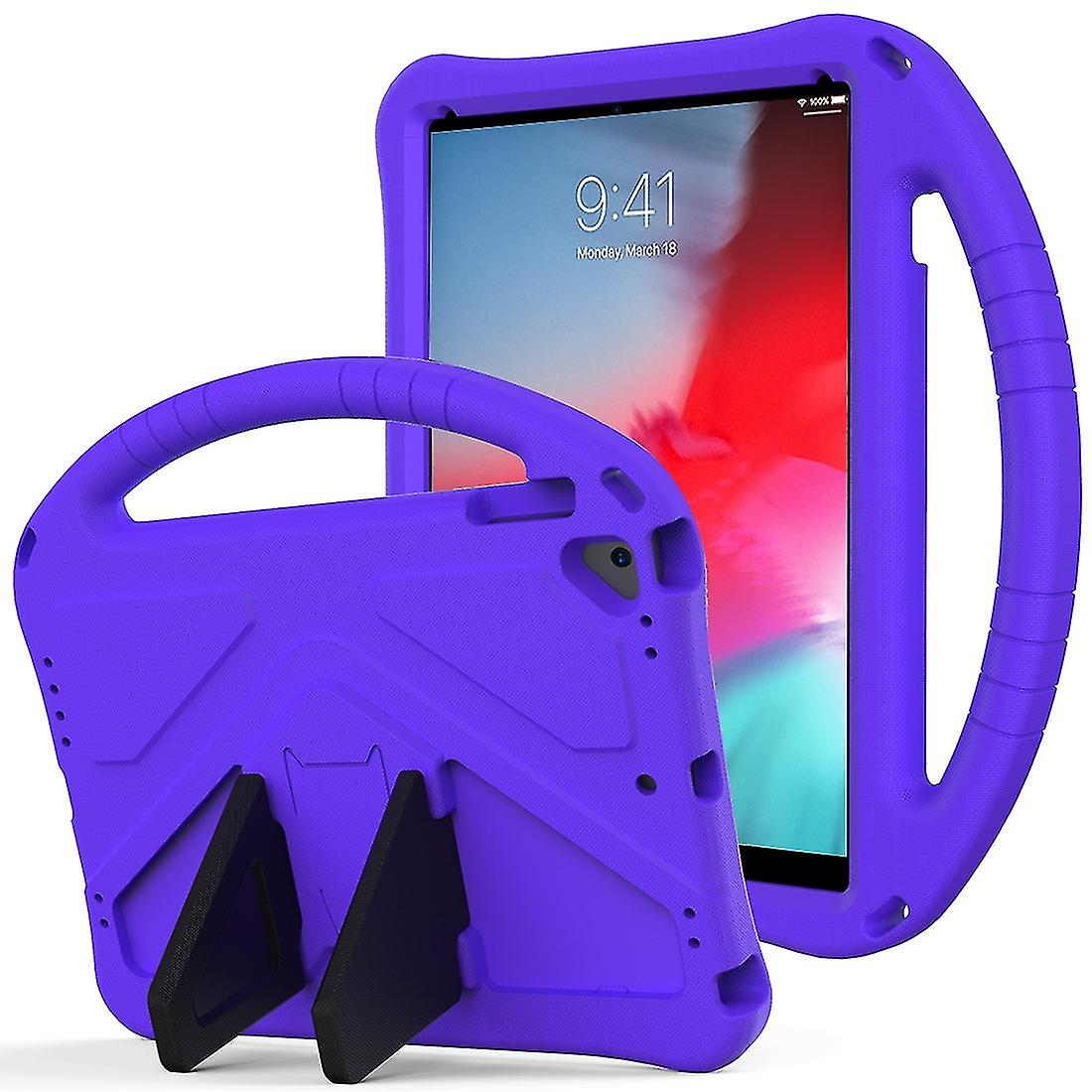 Eva Flat Anti Falling Protective Case Shell With Holder For Ipad Pro 9.7 Purple
