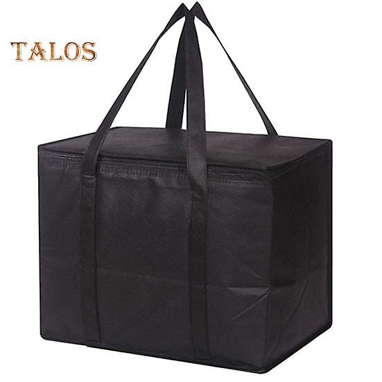 Insulated Grocery Shopping Bag Bento Container with Handle Zipper Closure Large Capacity Thermal Insulation Tote Bag