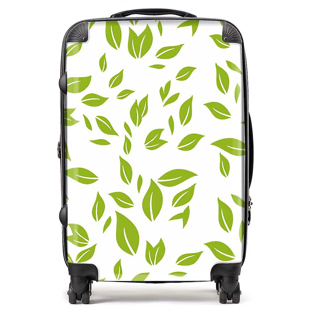 Green Leaves Suitcase