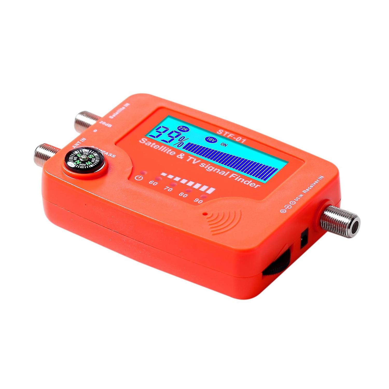 2 in 1 Satellite and TV Signal Finder LCD Digital Satellite Finder Portable TV Antenna Signal Streng