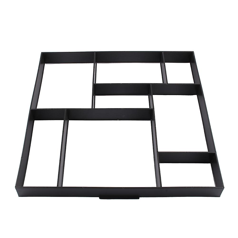 4pcs DIY 8 Grid Plastic Paving Pavement Concrete Mould Stepping Stone Walk Way Mold Decoration