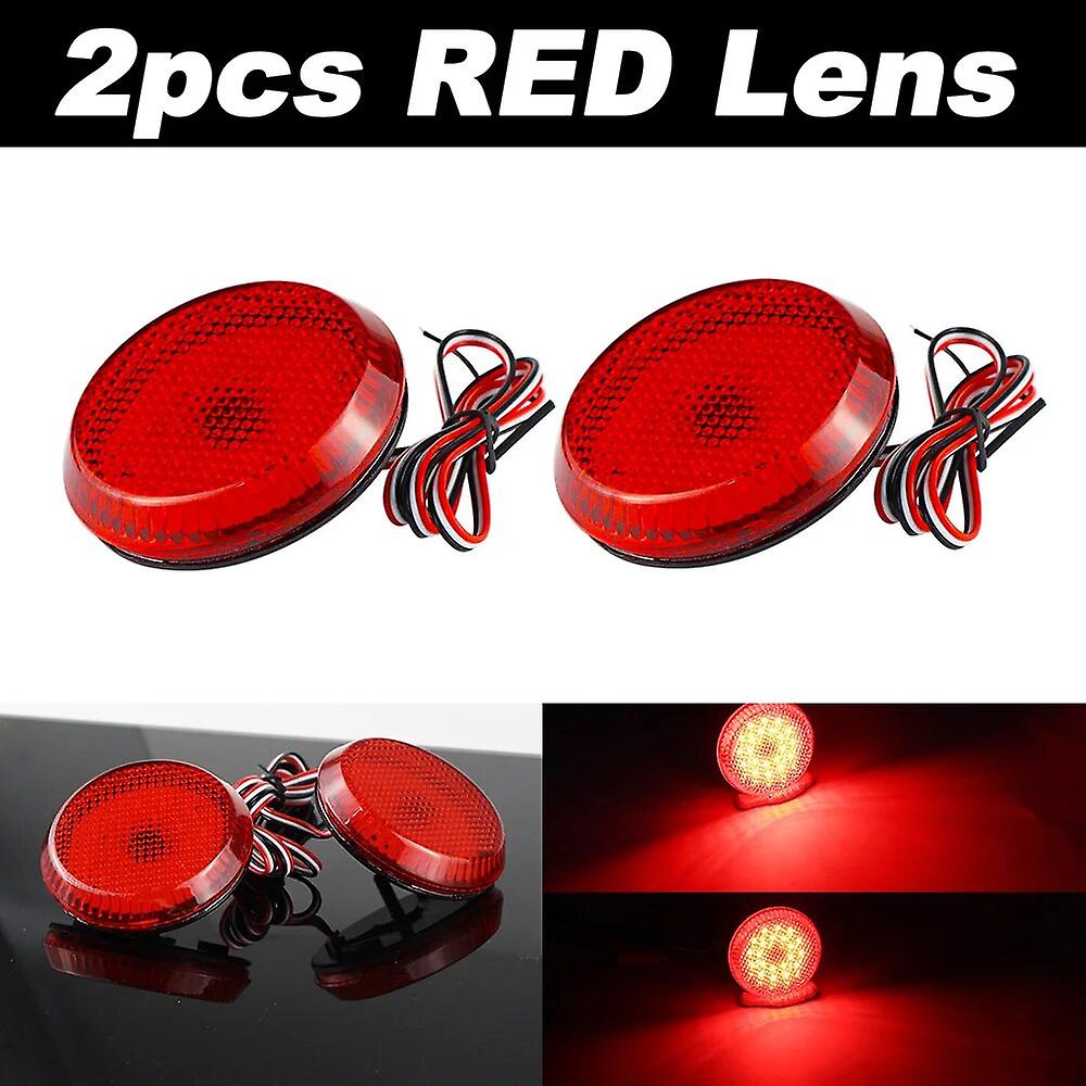 2pcs Led Rear Bumper Reflector Lights For Nissan Qashqai For Pathfinder For Scion Iq 2008-up,xb 2011-up Tail Stop Brake Lamp