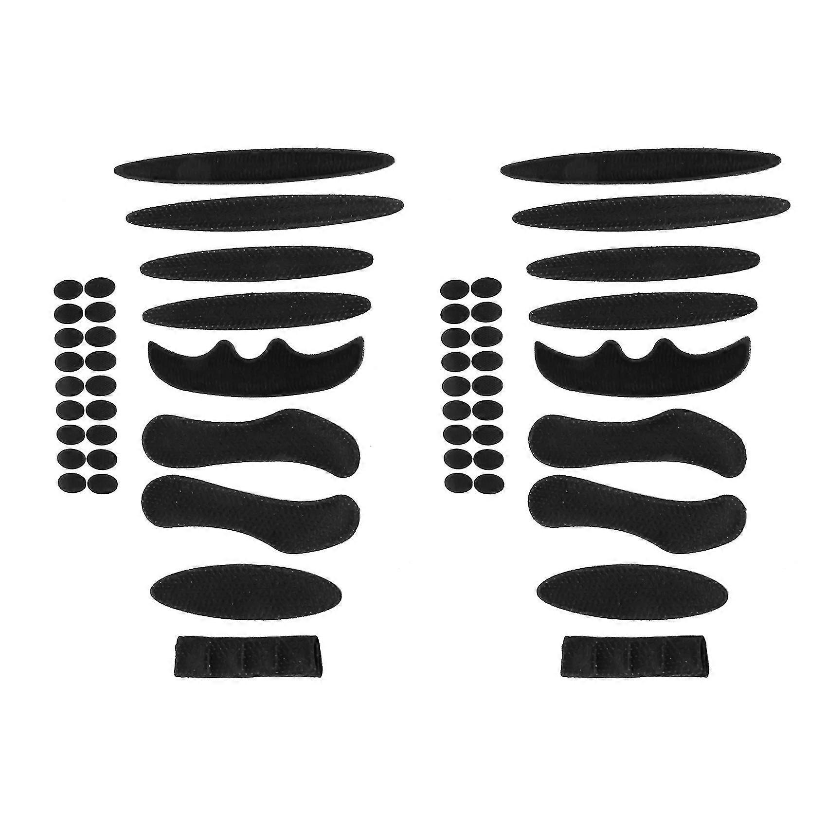 2 חבילת רפידות ספוג אוניברסליות לרכיבה על אופניים סט כריות קסדה ערכת קסדה לקסדת אופנוע רכיבה על אופניים, שחור