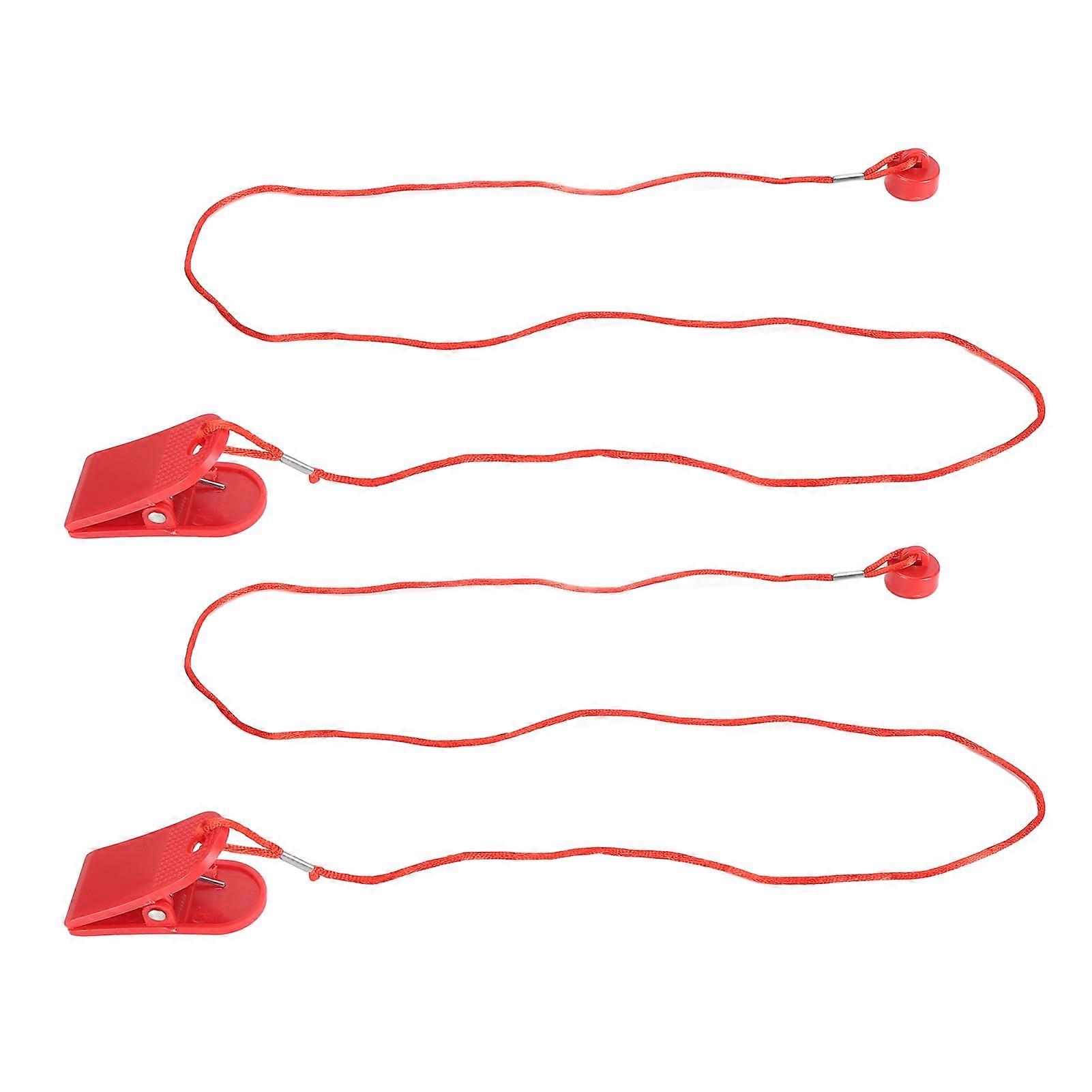 2PCS Universal Treadmill Safety Keys Security Magnet Lock Emergency Stop Switch for Running Machine