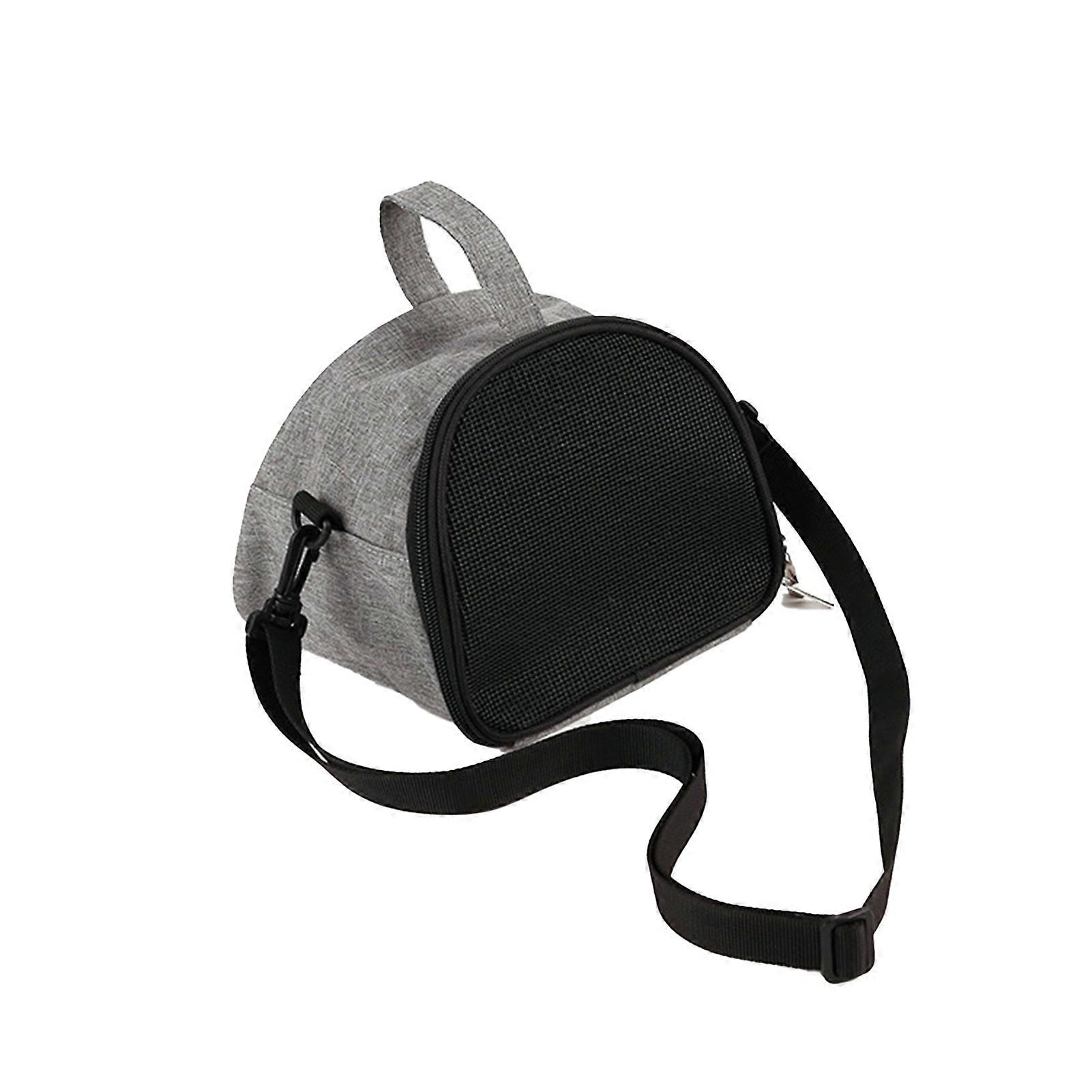 Portable Breathable Hamster Carrier Zipper Closure Soft Texture Mesh Design Adjustable Hamster Bag Small Pet Supply