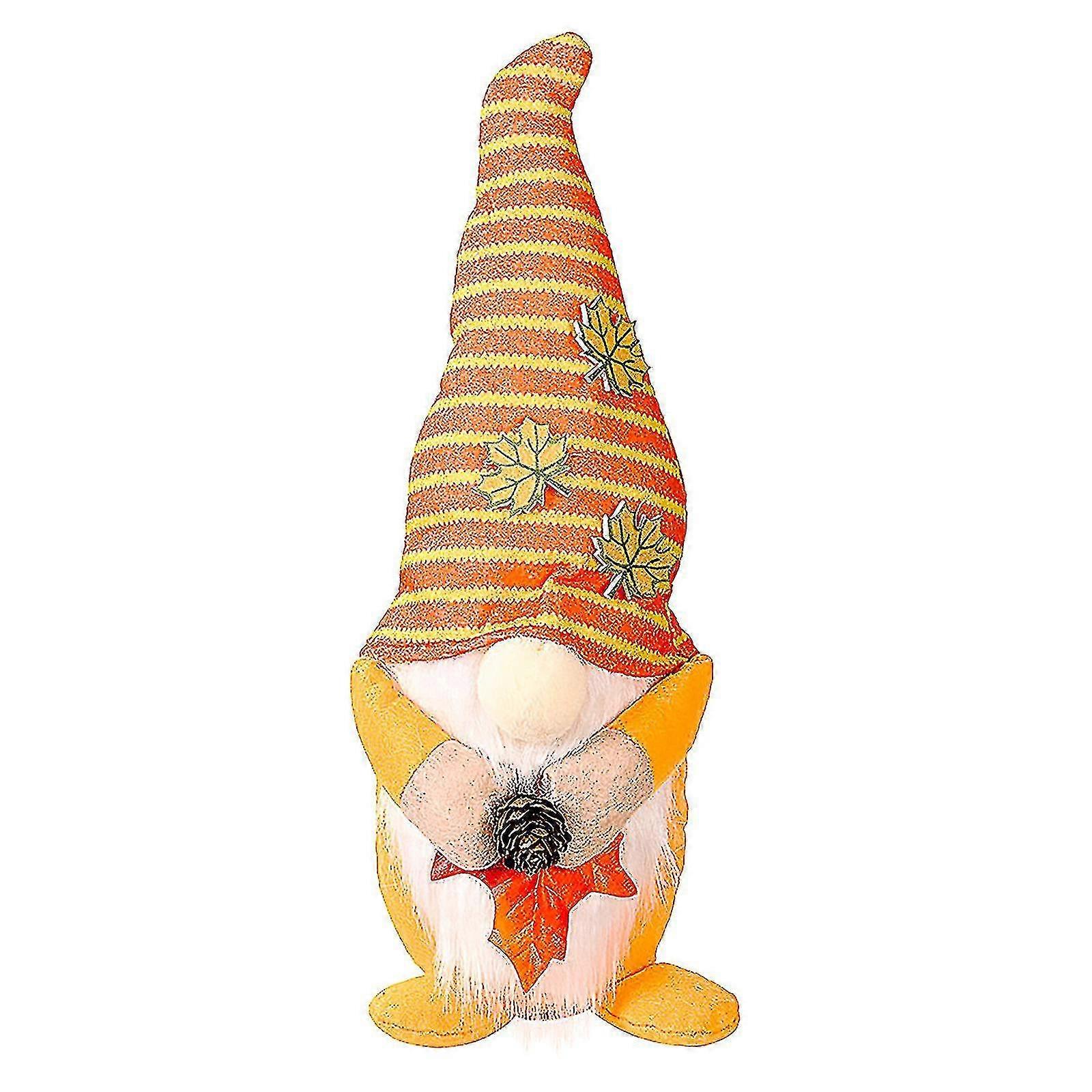 Stripedstriped Hat Maple Leaf Rudolph Fruit Pumpkin Faceless Doll Window Decora