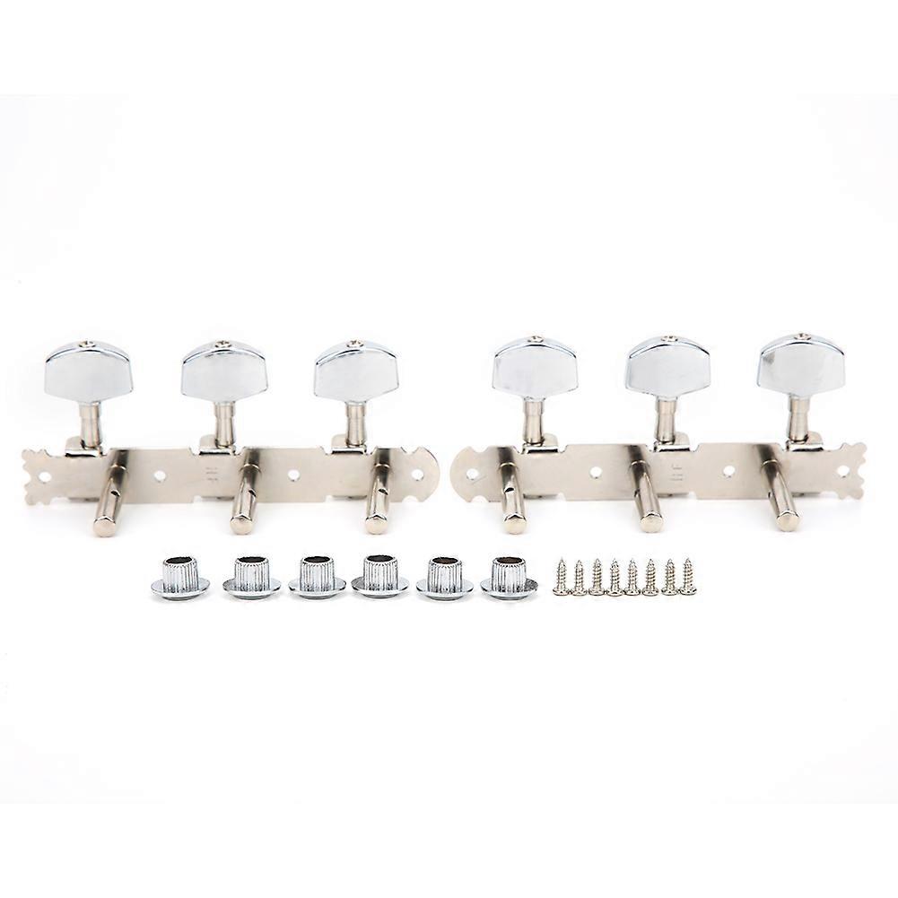 Classical Guitar Tuning Pegs String Tuners 3 Machine Heads Chrome Plated