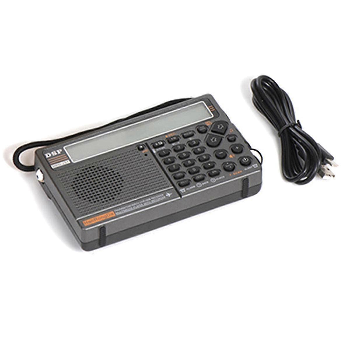 -757 רדיו פס מלא AM / FM / SW UHF / VHF / AIRBAND Bluetooth TF כרטיס לשחק אפליקציה שלט רחוק אור כתום