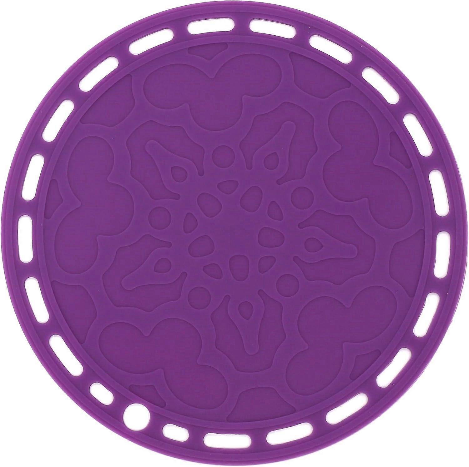 Trivets Set of 3 Large Round Silicone Trivets for Table and Cocottes Multi-Purpose and Several Color