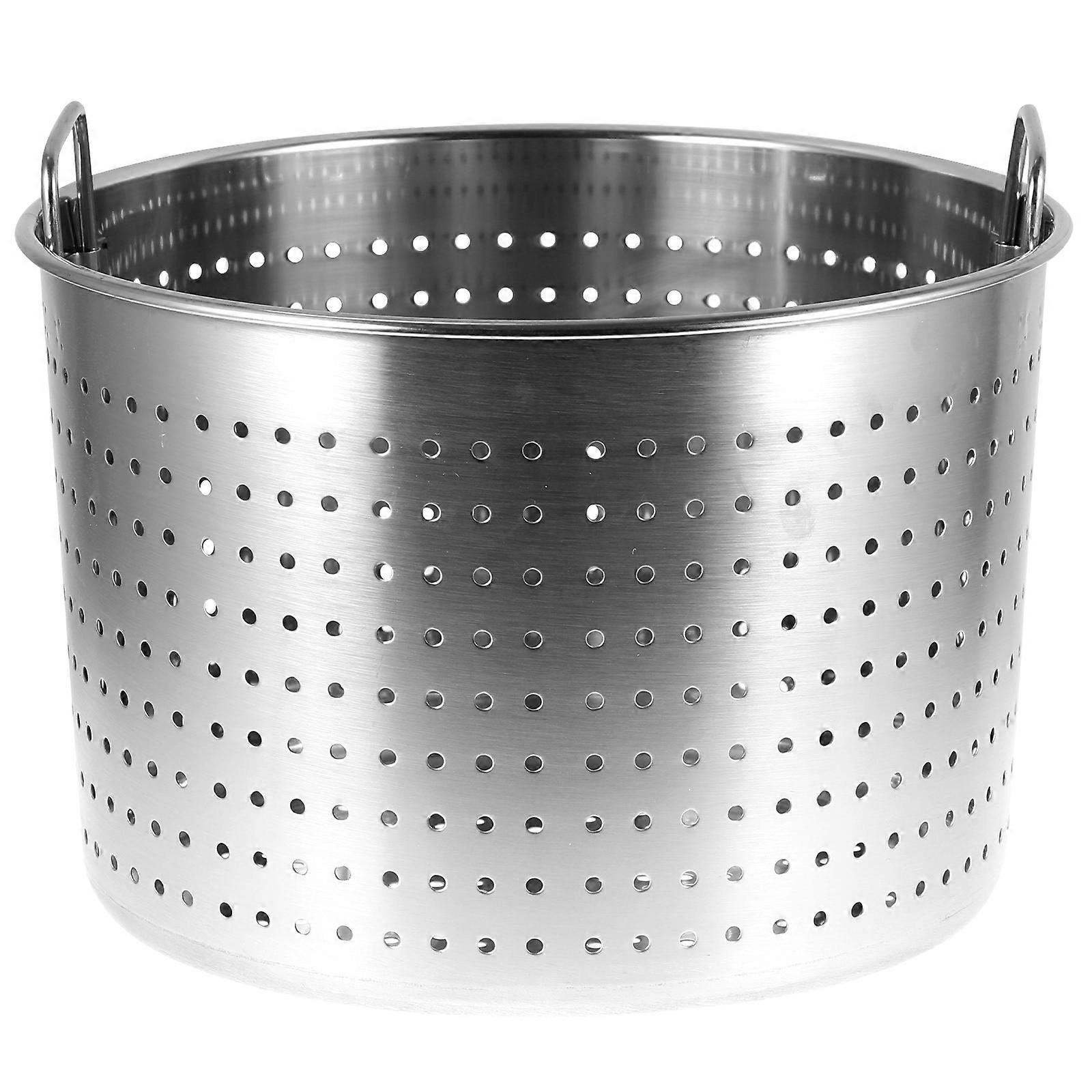Seafood Boil Basket Stock Pot Strainer Basket Stainless Steel Bucket Seafood Stew Pot