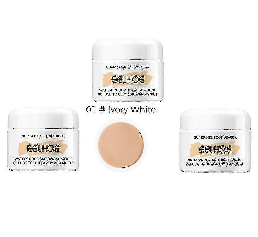 Eelhoe גוף קונסילר עמיד למים כיסוי הבהרה כתם לידה גוף צלקת כתם קעקוע קונסילר שלושה צבעים -5712651007097