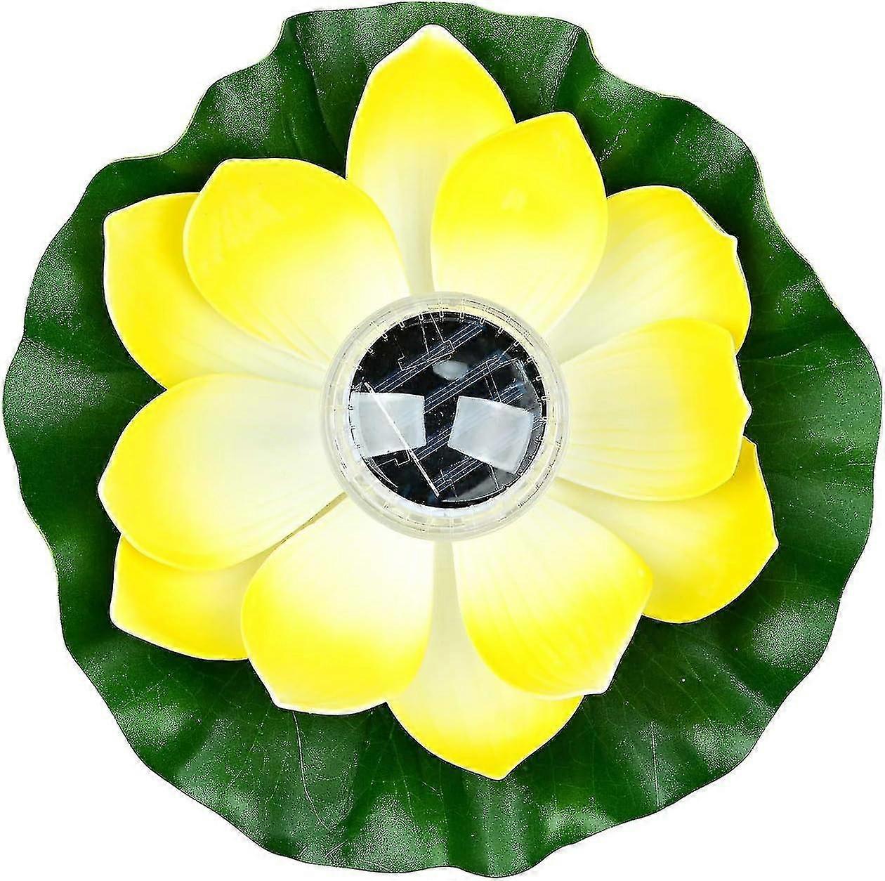 Solar Floating Lotus Light 7 väriä Rgb vedenpitävä Led-allasvalo (vaaleanpunainen)