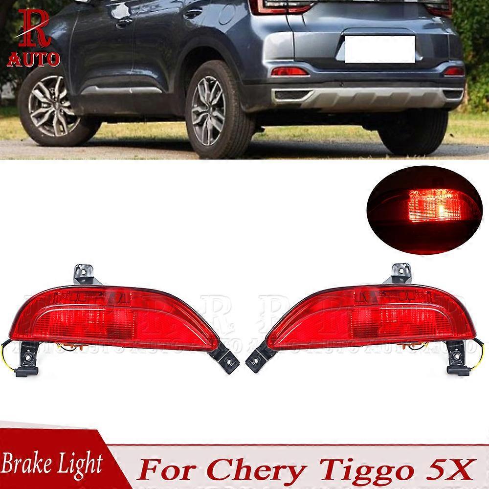 R-AUTO Rear Bumper Fog Light Reflector Stop Light Rear FogLight Foglamp For Chery Tiggo 4 5X Brake Lamp Warning Lamp Car Lights