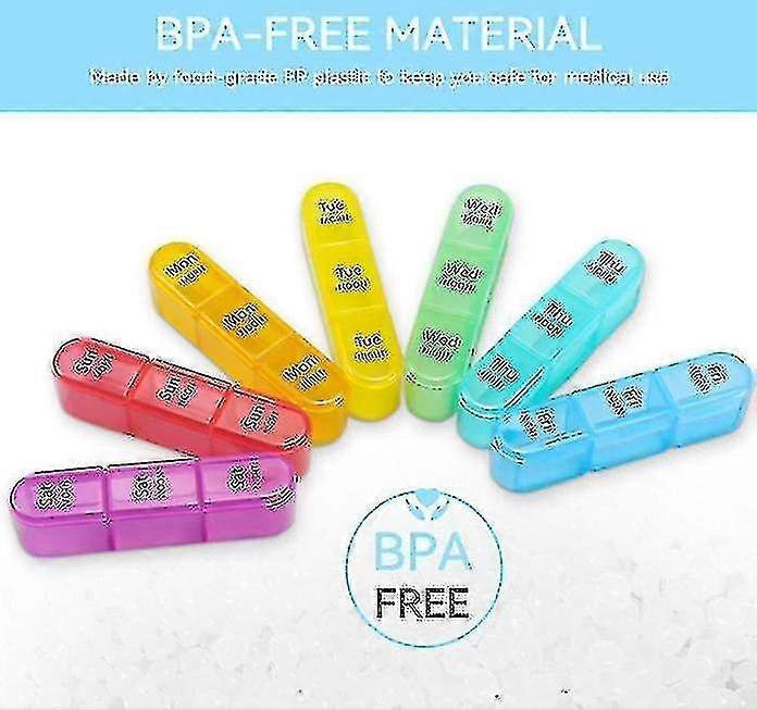 Weekly Pill Organizer 3 Times A Day - Large Pill Box 7 Day Medicine