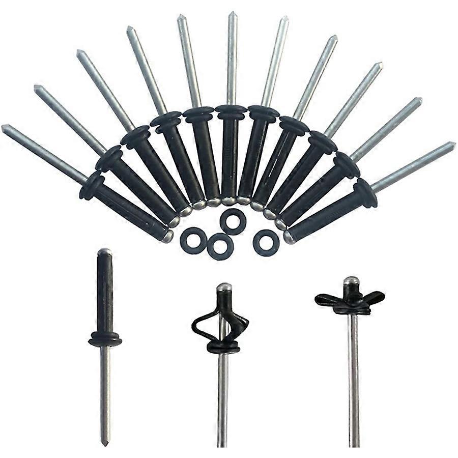 20 Pcs -Grip Rivet with 20 O Rings Long Grip -Fold Bulb for Deep Water Installing Kayak, Canoe and