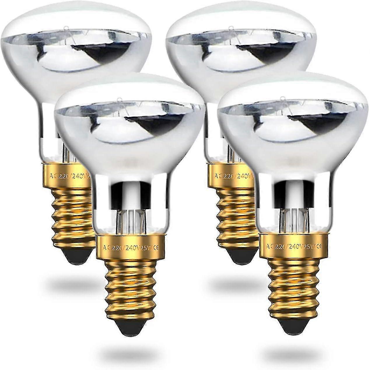 溶岩ランプ電球 25w E14 R39 温白色温白色反射電球 SES 小型エジソンスクリュー白熱スポットライト電球 (4個入り)
