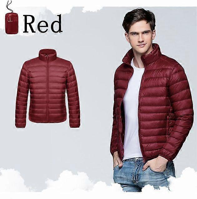 Winter Men's Down Jacket Ultra Light Down Jacket Men Windbreaker Feather Jacket Man Lightweight Portable Warm Coat