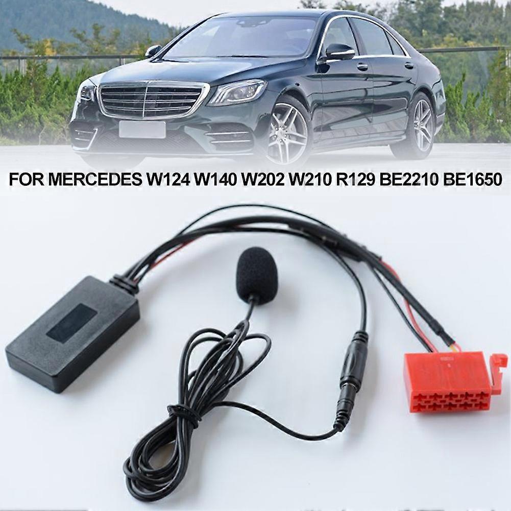 Car Wireless Bluetooth Adapter Music AUX Receiver Module With Mic For Mercedes-Benz W124 W140 W202 W210 R129 BE2210 BE1650