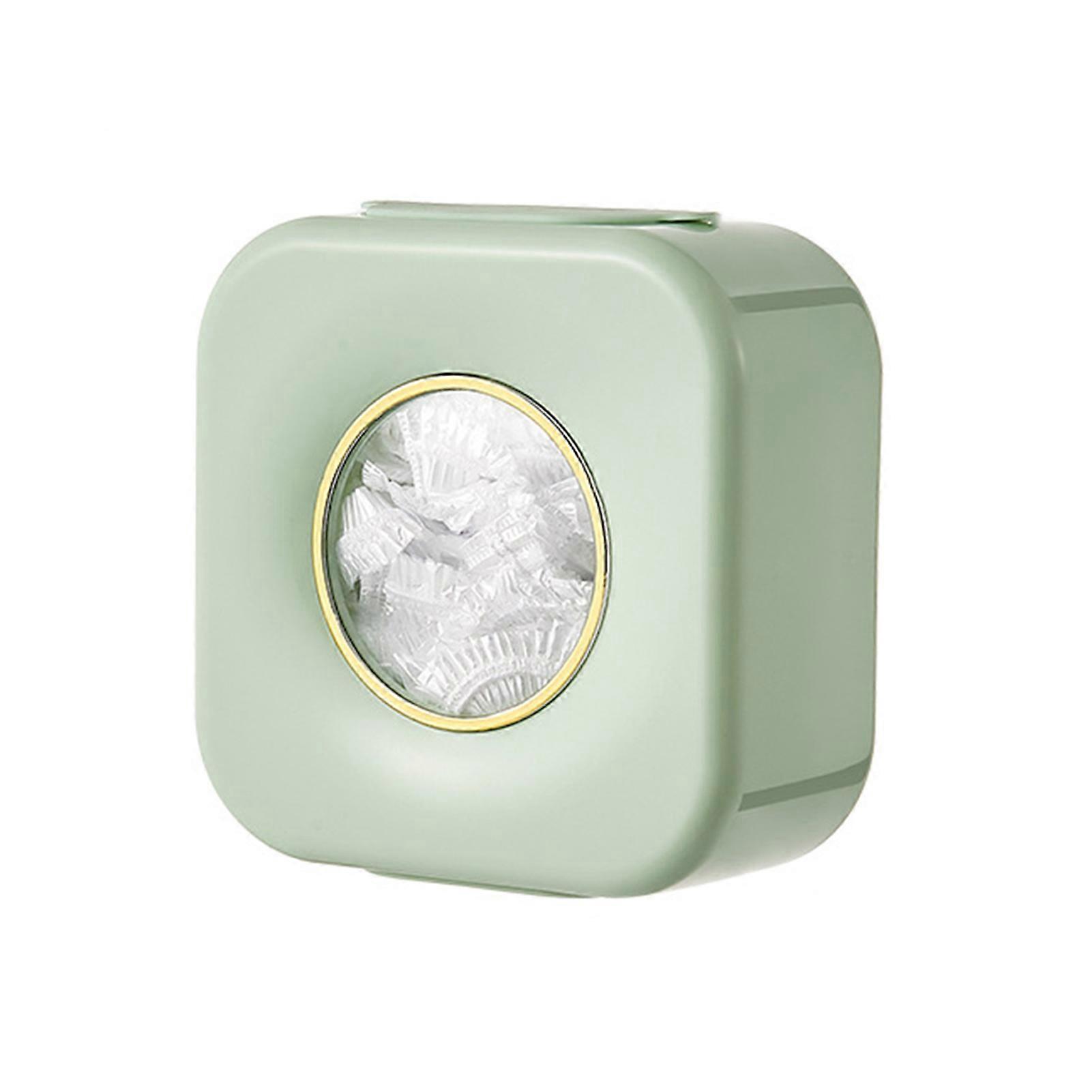 Plastic Wraps Storage Box Wall Mounted Container No Punching Large Capacity for Plastic Wraps Shower Caps Shoe covers