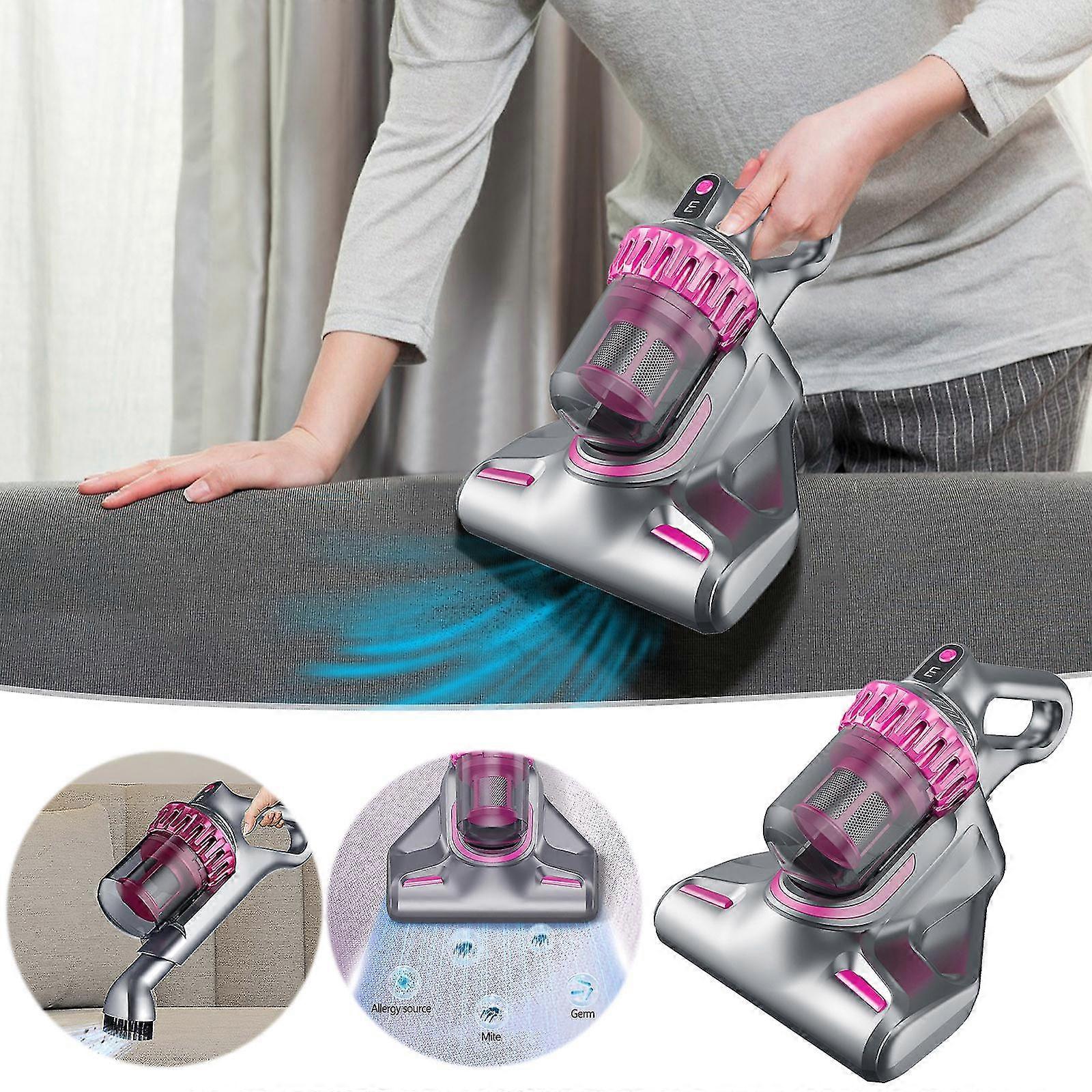 Liquidation Aspirateur D’élimination D’acariens Sans Fil, Instrument D’élimination D’acariens Aspirateur Quatre-en-Un Portable Sans Fil Lumière Bleue Stérilisation Sol Swee