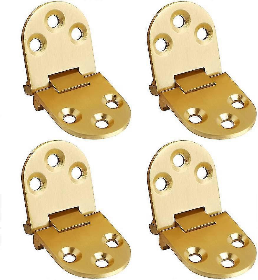 ZK-Folding Flip Top Hinge, Solid Brass Brushed Finished
