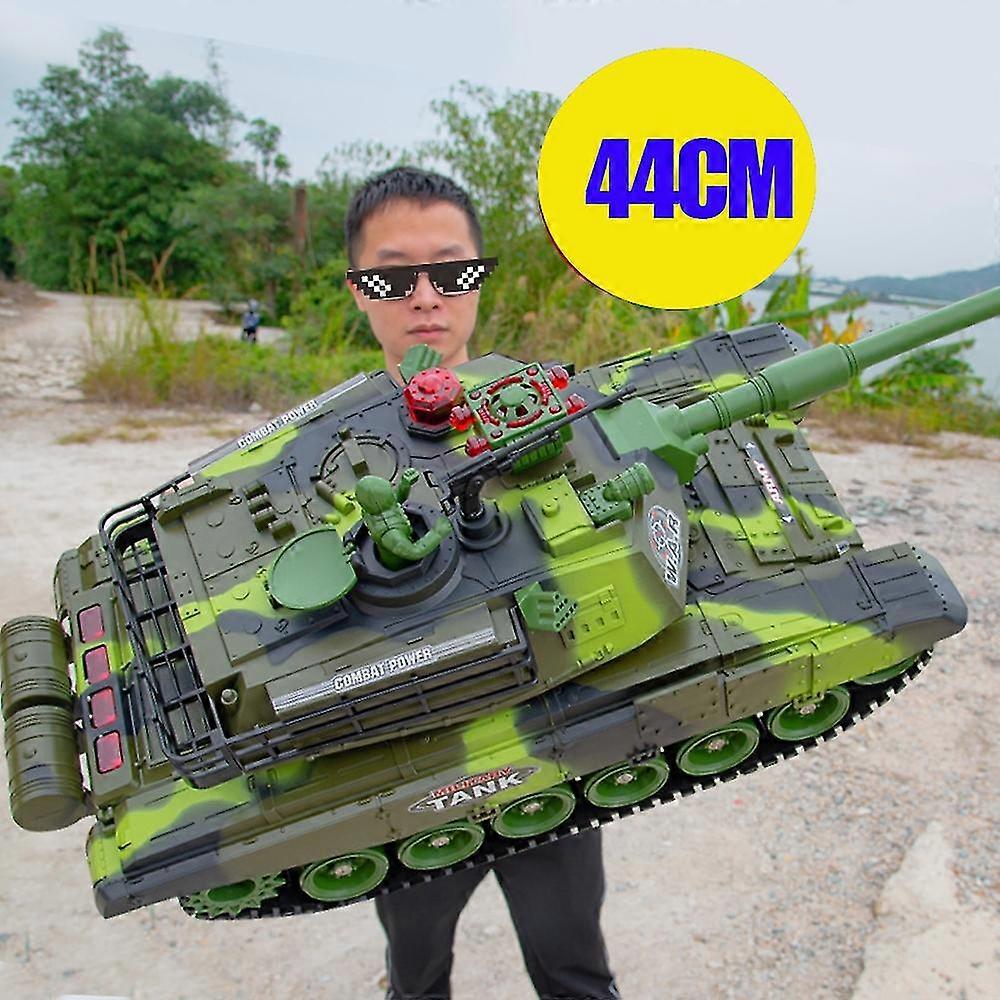 ZK-1:12 44cm Rc Tank Launch Cross-country Tracked Remote Control Vehicle