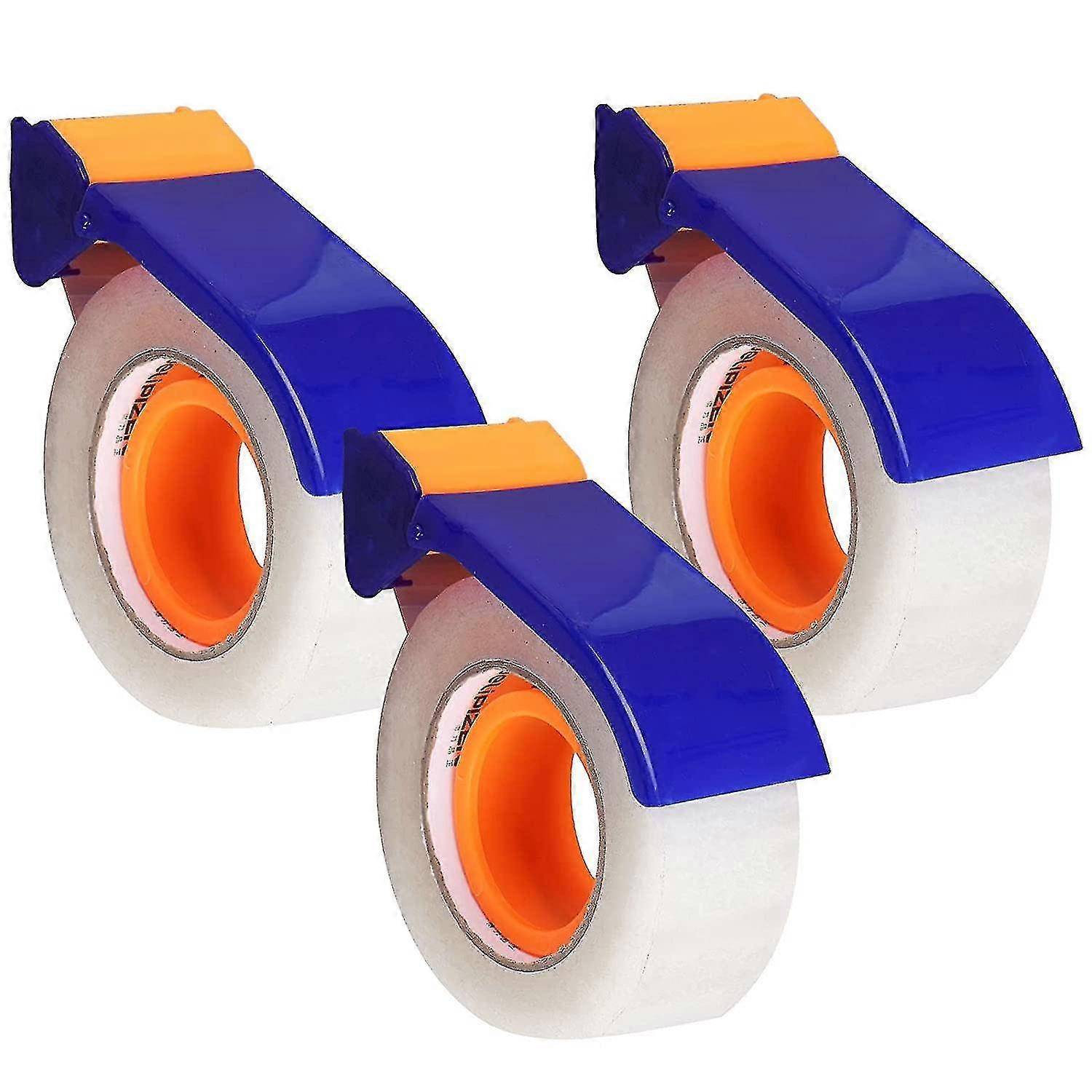 3 قطع شريط التعبئة مع موزع ، موزع اليد ، موزع شريط تغليف أزرق مريح