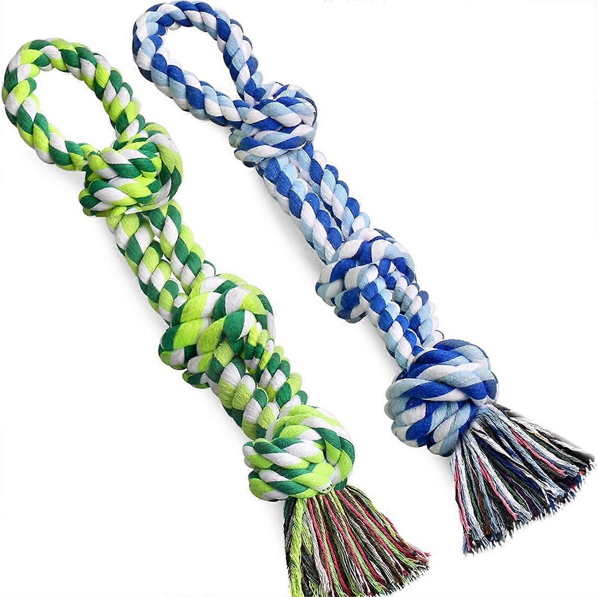 Dog Rope Toys 2 Nearly Indestructible Dog Toys, Dog Toy for Medium to Large Breed, Dental Cleaning