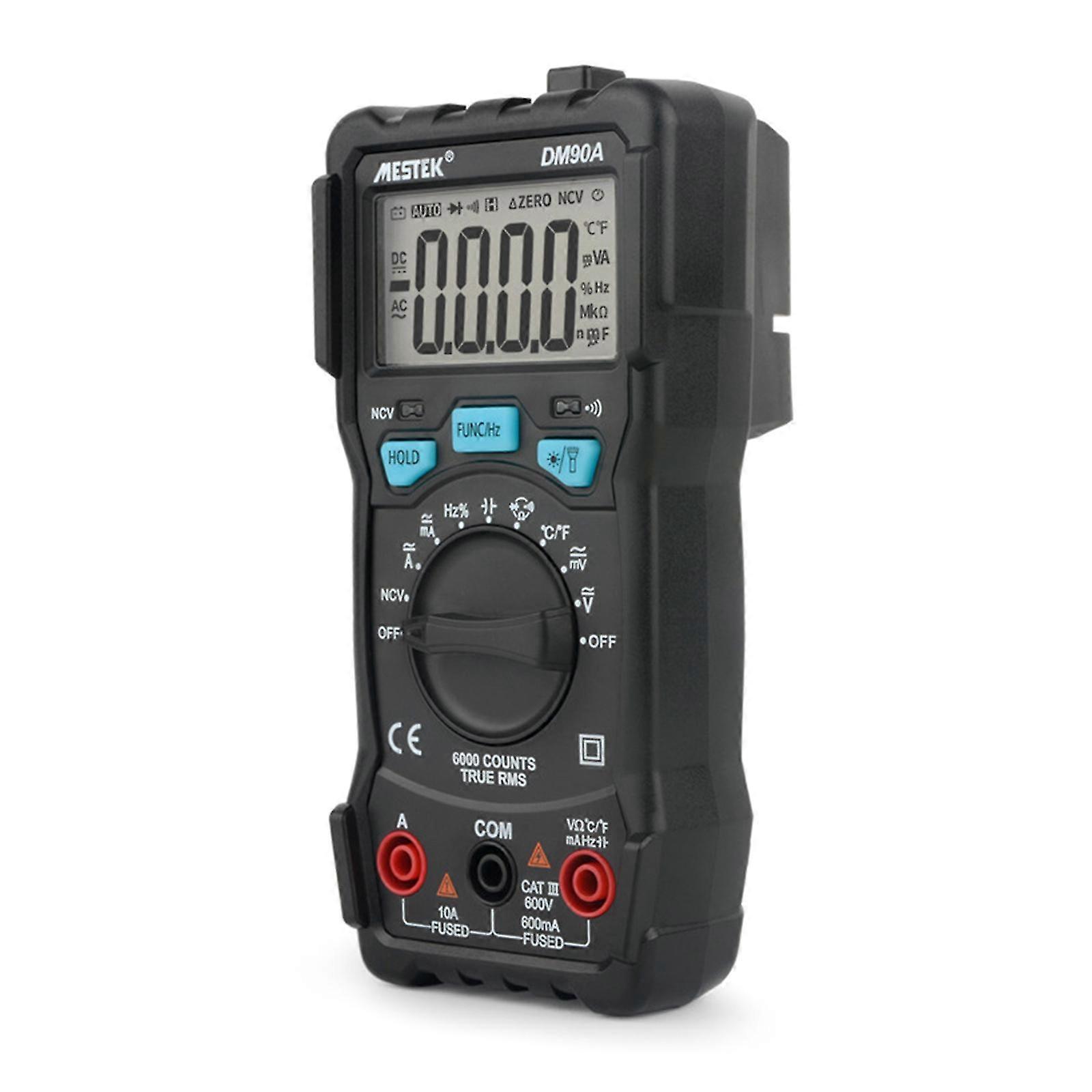 Upgraded Digital Multimeter 6000 Counts Auto Range Ac/for Dc Voltage Current Met